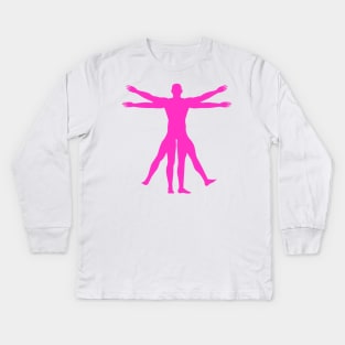 vitruvian man Kids Long Sleeve T-Shirt